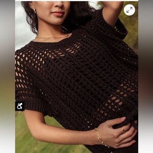 Bohme Black Open-Knit Sweater